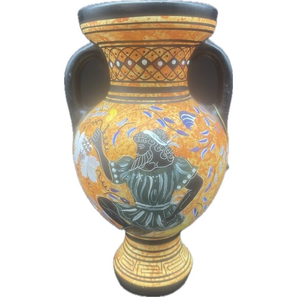 Greek Hand Made Ceramic Pottery Vase Cyprus Stavros Moeses 43 Copy Museum 990 BC - Picture 2 of 8